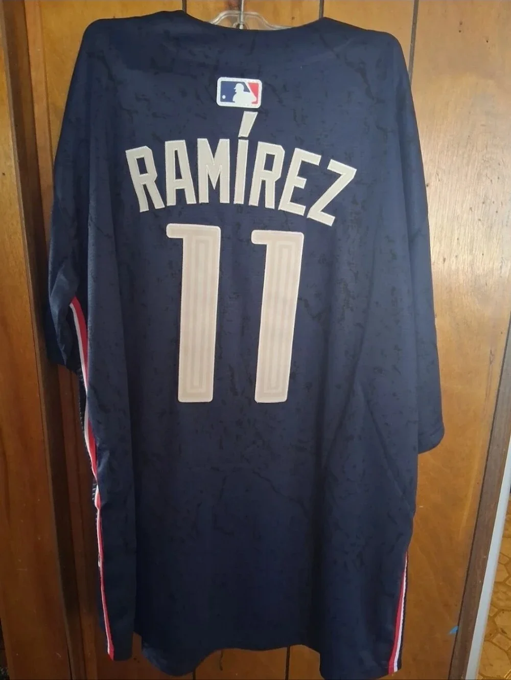 Mystery Sports Card With Jose Ramirez Cleveland Guardians XXL Jersey